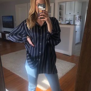 100% Silk Vintage Button Up